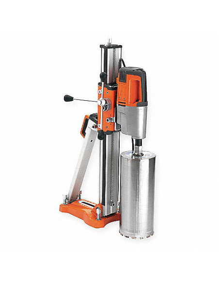 Perforadora de corona con soporte columna